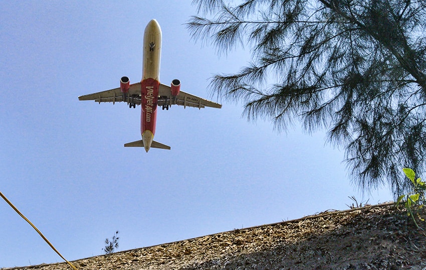 VietJet Air over Dong Hoi