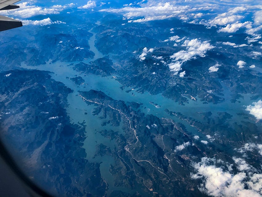 The lake close to Hoa Binh