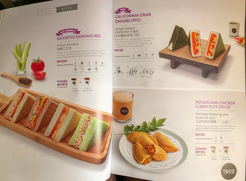 Air Asia Menu - Snacks