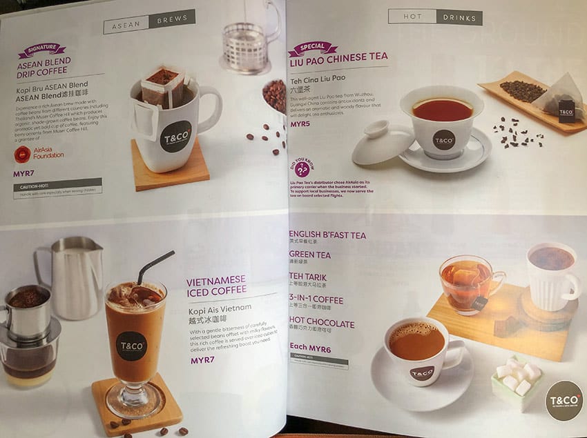 AirAsia Hot Drinks