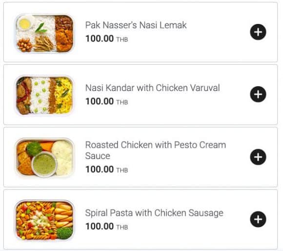 AirAsia Food Options