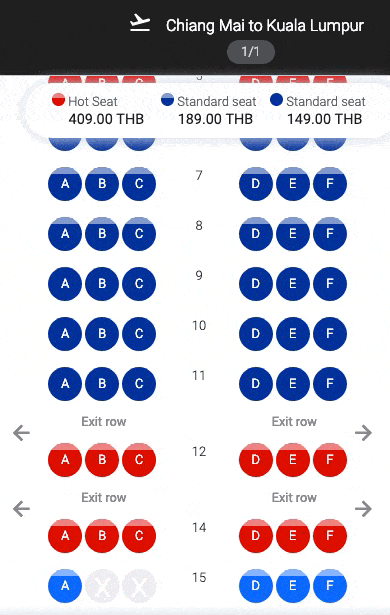 AirAsia Seat Price