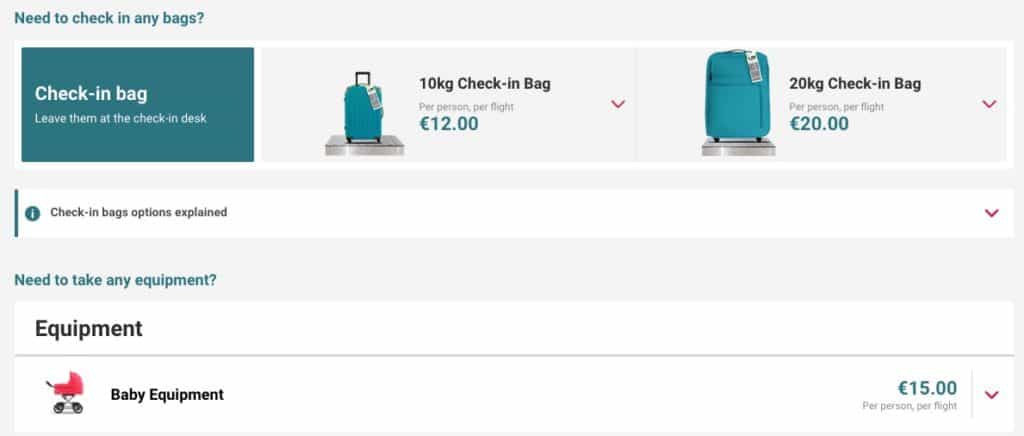 Laudamotion cheap baggage 2019